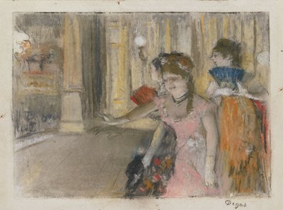 Énekesek a színpadon alkotó: Edgar Degas