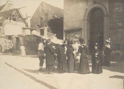 Street Scene, La-Queue-en-Brie Val-de-Marne, kb. 1896. alkotó: Edgar Degas