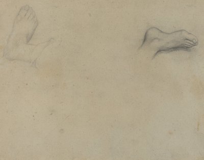 Lábtanulmányok [fordítva] alkotó: Edgar Degas