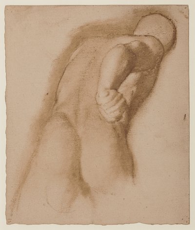 Tanulmány az efezusi Agasias, "Gladiator Borghese" után, 1855 körül alkotó: Edgar Degas
