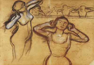 Tanulmány egy táncosról; táncos tanulmány, alkotó: Edgar Degas
