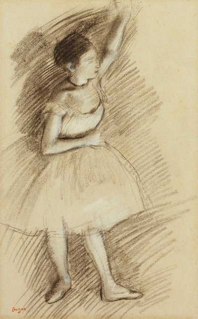 Tanulmány egy táncosról; Táncos dolgozószoba alkotó: Edgar Degas