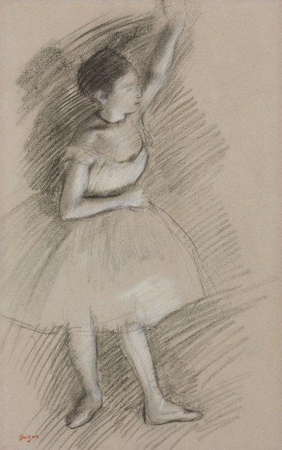 Tanulmány egy táncosról; Tanulmány egy táncosról, 1873-1874 alkotó: Edgar Degas