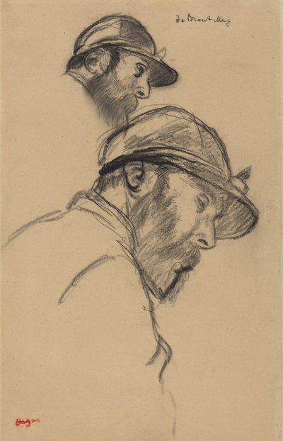 Egy zsoké tanulmánya (M. de Broutelles) alkotó: Edgar Degas