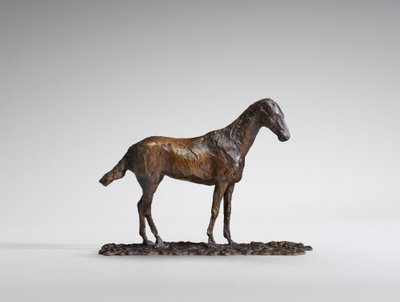 Tanulmány egy Mustangról, eredeti viasz az 1860-as évekből, 1921-ben öntötték. alkotó: Edgar Degas