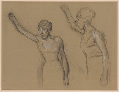 Egy énekesnő tanulmánya alkotó: Edgar Degas