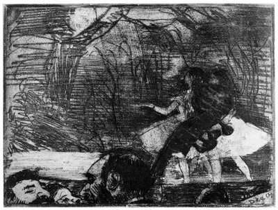 Sur la Scene, 1850-1910, 1924 alkotó: Edgar Degas
