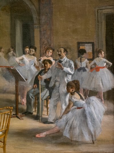 The Dance Lecon (részlet). 1872. Olaj, vászon. alkotó: Edgar Degas