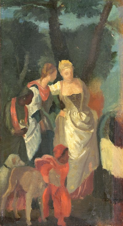 Mózes megtalálása, Veronese festménye után, 1860-as évek vége alkotó: Edgar Degas