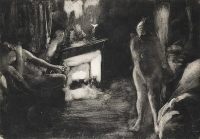 A Fireside, kb. 1876-77. alkotó: Edgar Degas