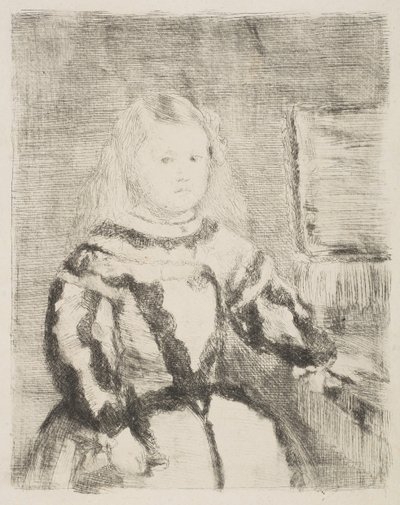 Az Infanta Margarita, Velázquez után, 1862-64. alkotó: Edgar Degas
