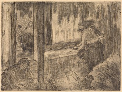 The Laundresses (A mosónők (A vasalás)) alkotó: Edgar Degas
