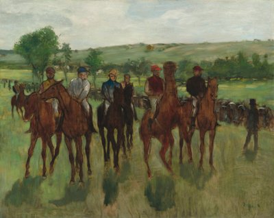 A lovasok, 1885 körül alkotó: Edgar Degas