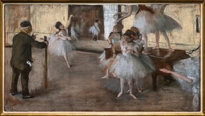 A tánclecke. 1876 körül. Pasztell kartonra ragasztott papíron. alkotó: Edgar Degas
