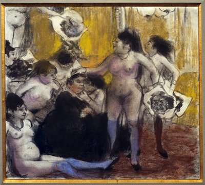 A mecénás Maison partija egy proxenét tiszteletére rendezett parti során zárul. Edgar Degas festménye alkotó: Edgar Degas