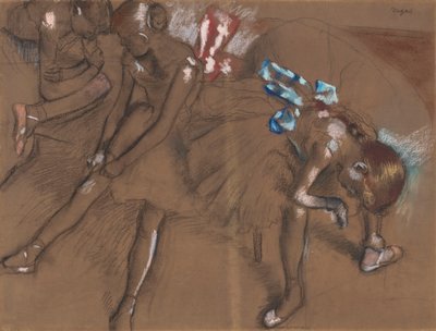 Három táncos pihen, 1880 körül alkotó: Edgar Degas