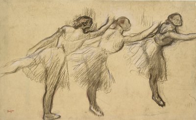 Három tanulmány egy balerináról, 19. század vége alkotó: Edgar Degas