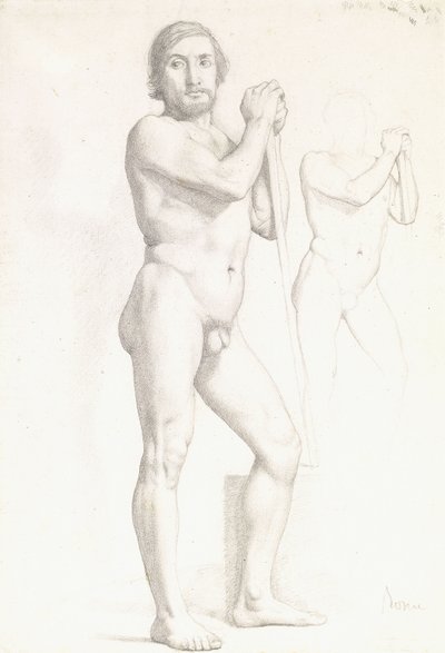 Két akadémiai tanulmány egy emberről, 1856 körül alkotó: Edgar Degas