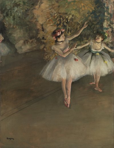 Két táncos a színpadon, 1874 körül alkotó: Edgar Degas