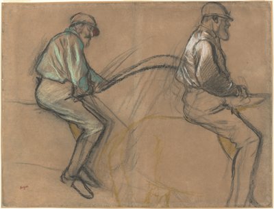 Két tanulmány egy zsokéról alkotó: Edgar Degas