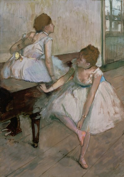 Két táncos pihen, 1874 alkotó: Edgar Degas