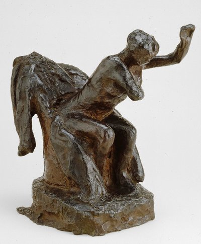 Fotelben ülő nő, mintázva c. 1903 öntött 191921. alkotó: Edgar Degas
