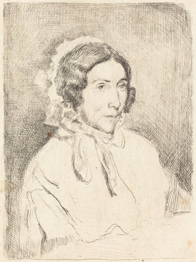 Nő fodros sapkában (Dame agée) alkotó: Edgar Degas