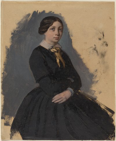 Fiatal nő feketében, 18611865. alkotó: Edgar Degas