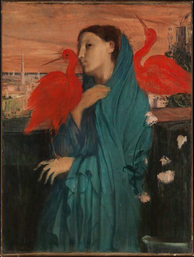Fiatal nő íbisszel alkotó: Edgar Degas