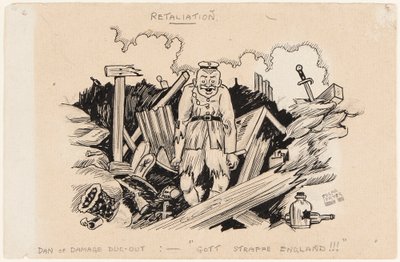 Retaliation, Dan of Damage Dug-Out: God Punish England!!!, 1917 alkotó: Edgar Fryer