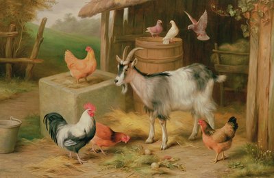 Tanyasi jelenet alkotó: Edgar Hunt
