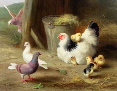Tanyasi jelenet alkotó: Edgar Hunt