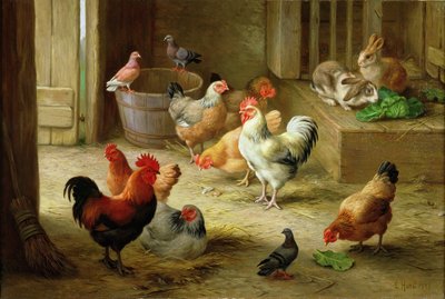 Tanyasi jelenet alkotó: Edgar Hunt