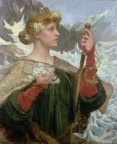 Edelweiss (olaj, tábla) alkotó: Edgar Maxence