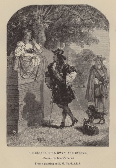 Charles II, Nell Gwyn és Evelyn, St James