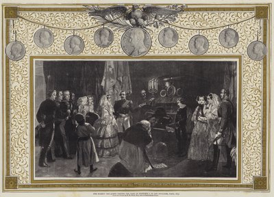 Őfelsége a királynő meglátogatja I. Napóleon sírját a párizsi Invalidusokban alkotó: Edgar Melville (after) Ward