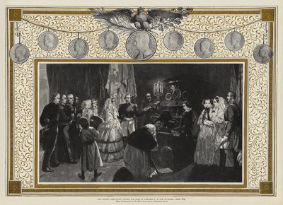 Őfelsége a Királynő meglátogatja I. Napóleon sírját az Invalidusokban, Párizs, 1855 alkotó: Edgar Melville Ward
