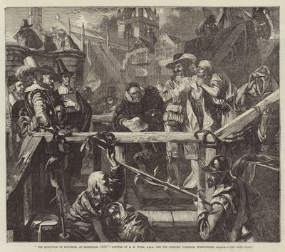 Montrose kivégzése Edinburgh-ban, 1650 alkotó: Edgar Melville Ward