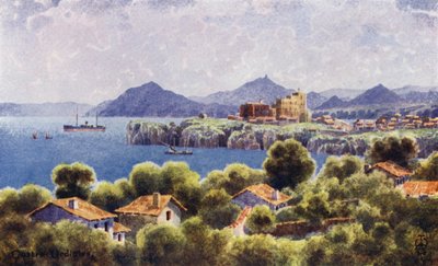 Észak-Spanyolország: Castro Urdiales, The Bilbao Coastline (színes tagok) alkotó: Edgar T. A. Wigram