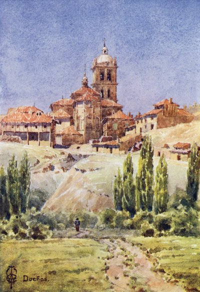 Észak-Spanyolország: Duenas (színes litho) alkotó: Edgar T. A. Wigram