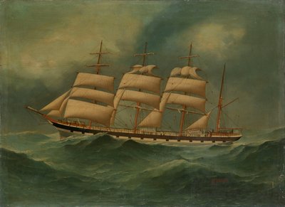 A Glencairn hajó, 20. század (olajfestmény) alkotó: Edgar William