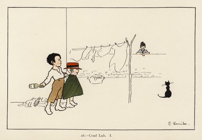 Cruel Lads I (színes litó) alkotó: Edith Farmiloe