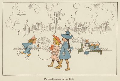 Párizs, elsőrangúság a parkban alkotó: Edith Farmiloe