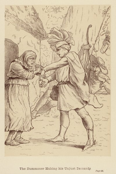 Az idéző igazságtalan követelései (litográfia) alkotó: Edith Scannell