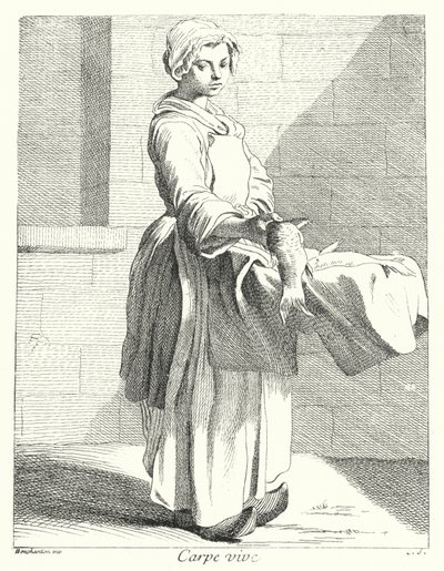 Halárus (metszet) alkotó: Edmé (after) Bouchardon