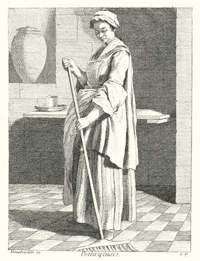Seprőgép (gravírozás) alkotó: Edmé (after) Bouchardon
