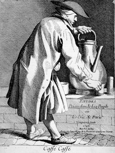 Kávékereskedő - Bouchardon rajza alkotó: Edmé Bouchardon