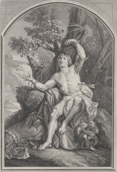 St. Sebastian,.n.d. alkotó: Edme Jeaurat