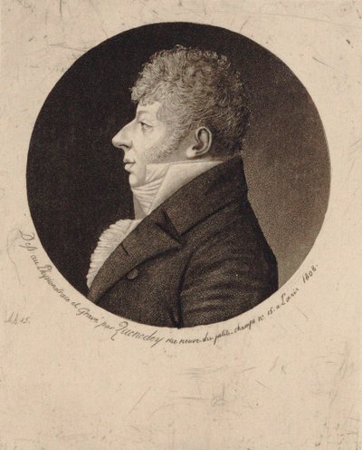 Jean Nicolas Auguste Kreutzer hegedűművész és zeneszerző portréja 1778-1832, 1808. alkotó: Edme Quenedey