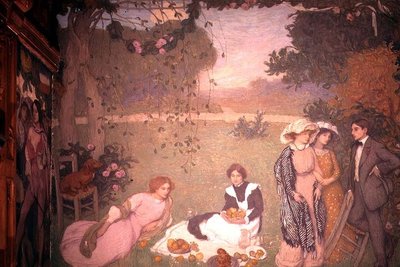 Ebéd a füvön alkotó: Edmond-François Aman-Jean